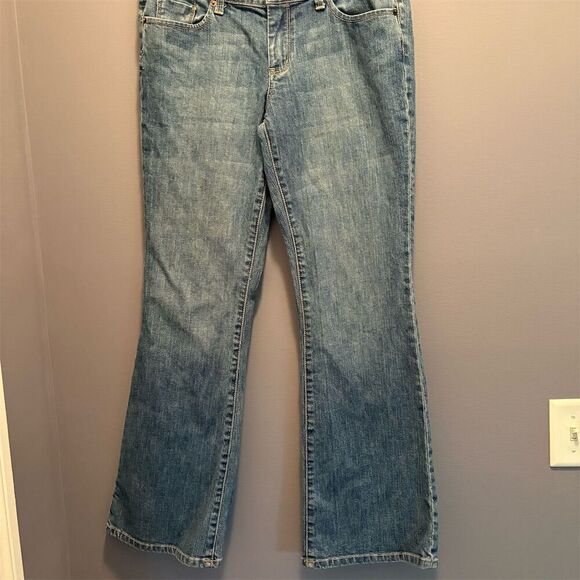 New York & Company Denim - New York & Company Women's Flared Denim Jeans Size 10 Blue